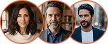 Avatars van tevreden Qxfao gebruikers